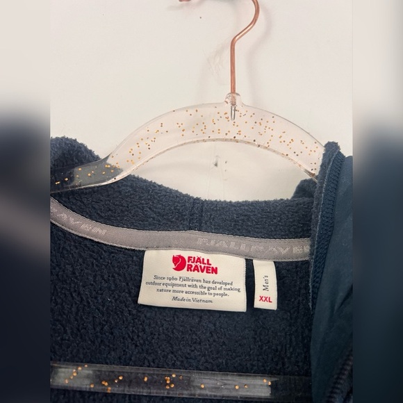 Fjallraven ÖVIK FLEECE NAVY HOODIE Size XXL $170 - Picture 4 of 8